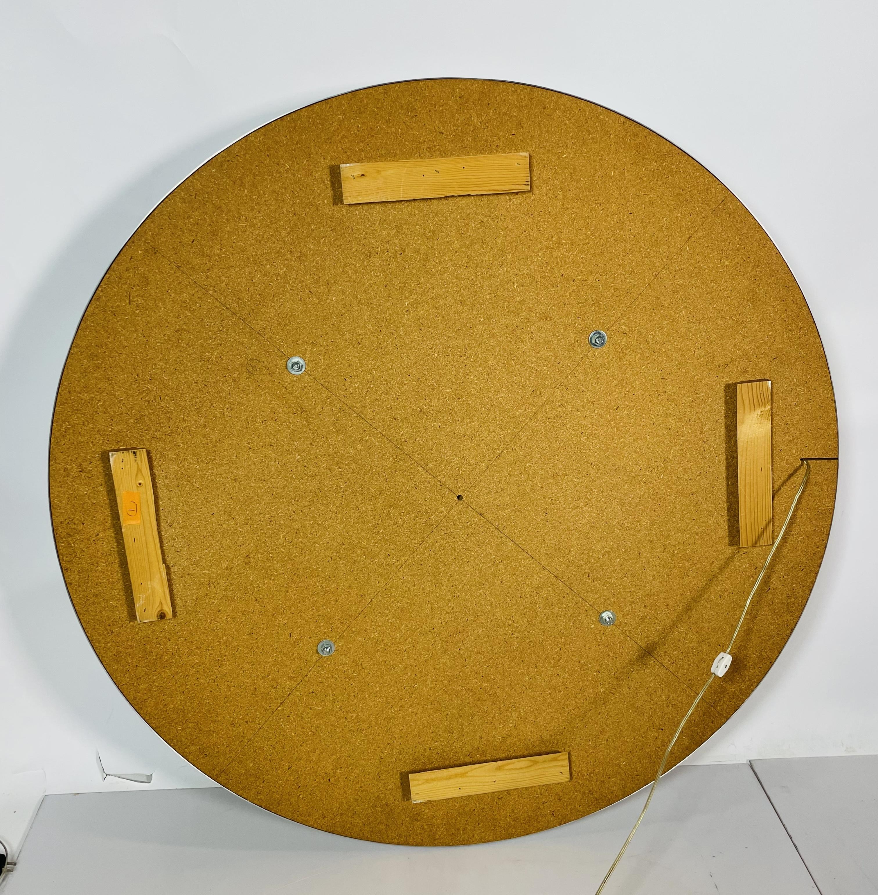 45 Inches Round Infinity Mirror With Aluminum Frame For Sale 2