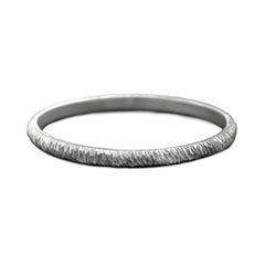 4.5 mm Mini Facet Bangle in Sterling Silver 925 by Leonie Simpson