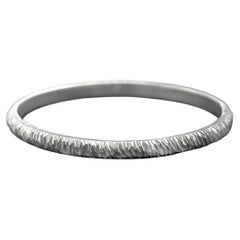 4.5 mm Mini Facet Bangle in Sterling Silver 925 by Leonie Simpson