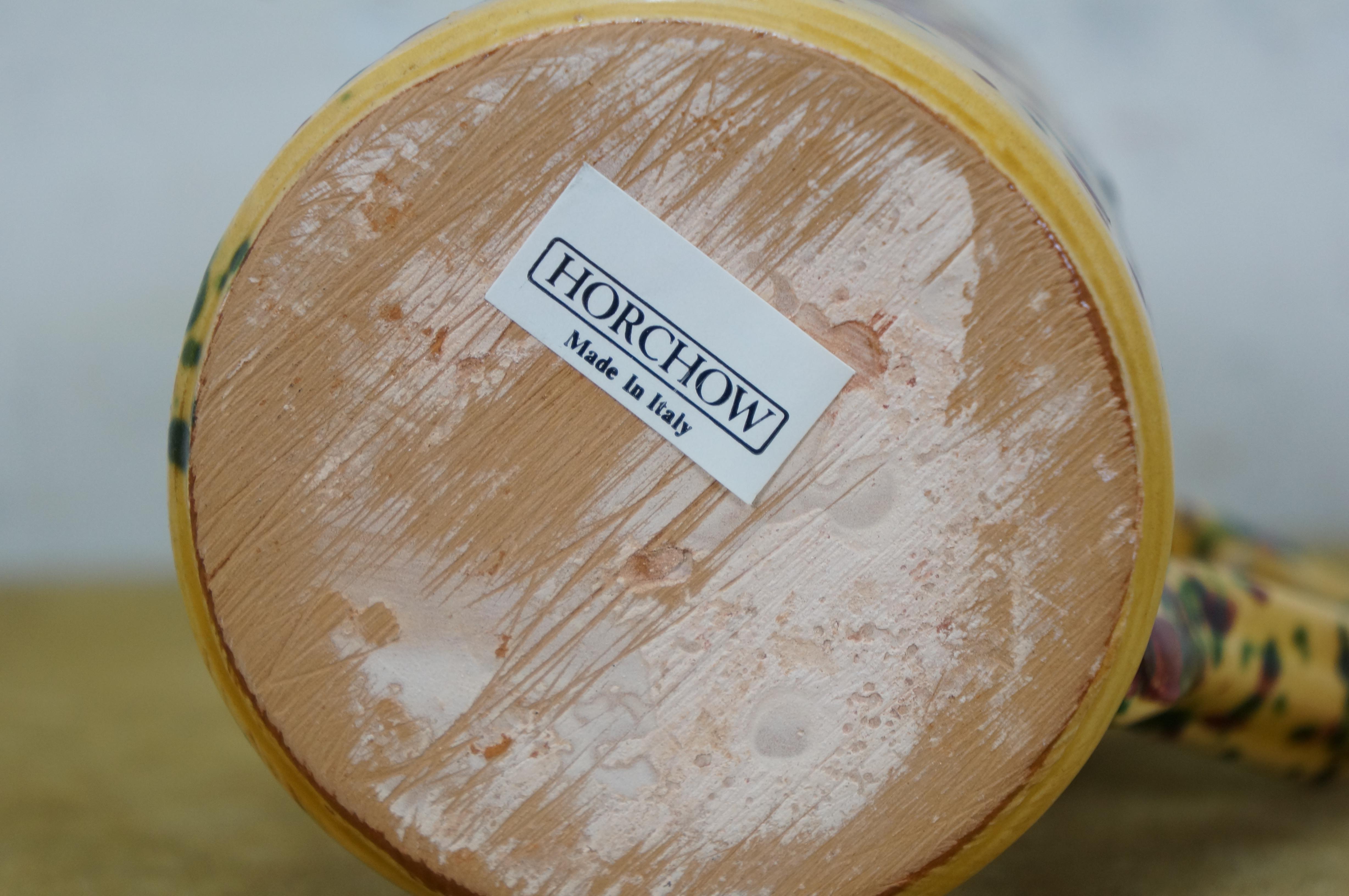 45 St. Italienisch Horchow Gelb Speckle Keramik Teller Tassen China im Angebot 6