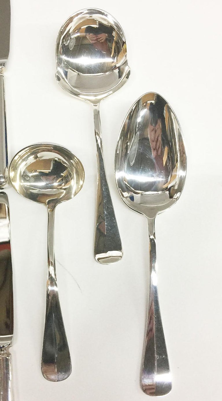 45Pieces Dutch Silver Cutlery from the Designer Gerritsen, n.v. M.J