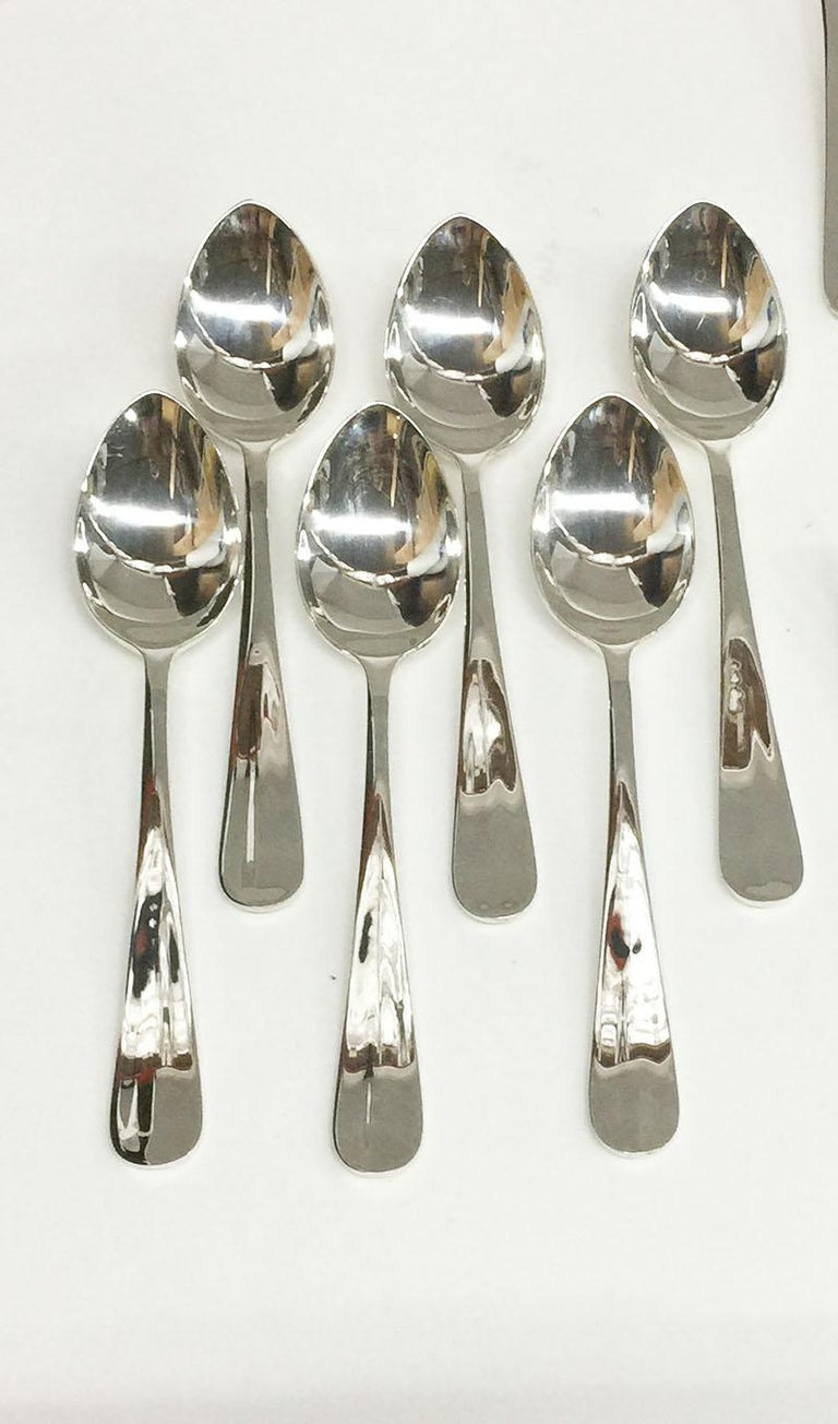 45Pieces Dutch Silver Cutlery from the Designer Gerritsen, n.v. M.J