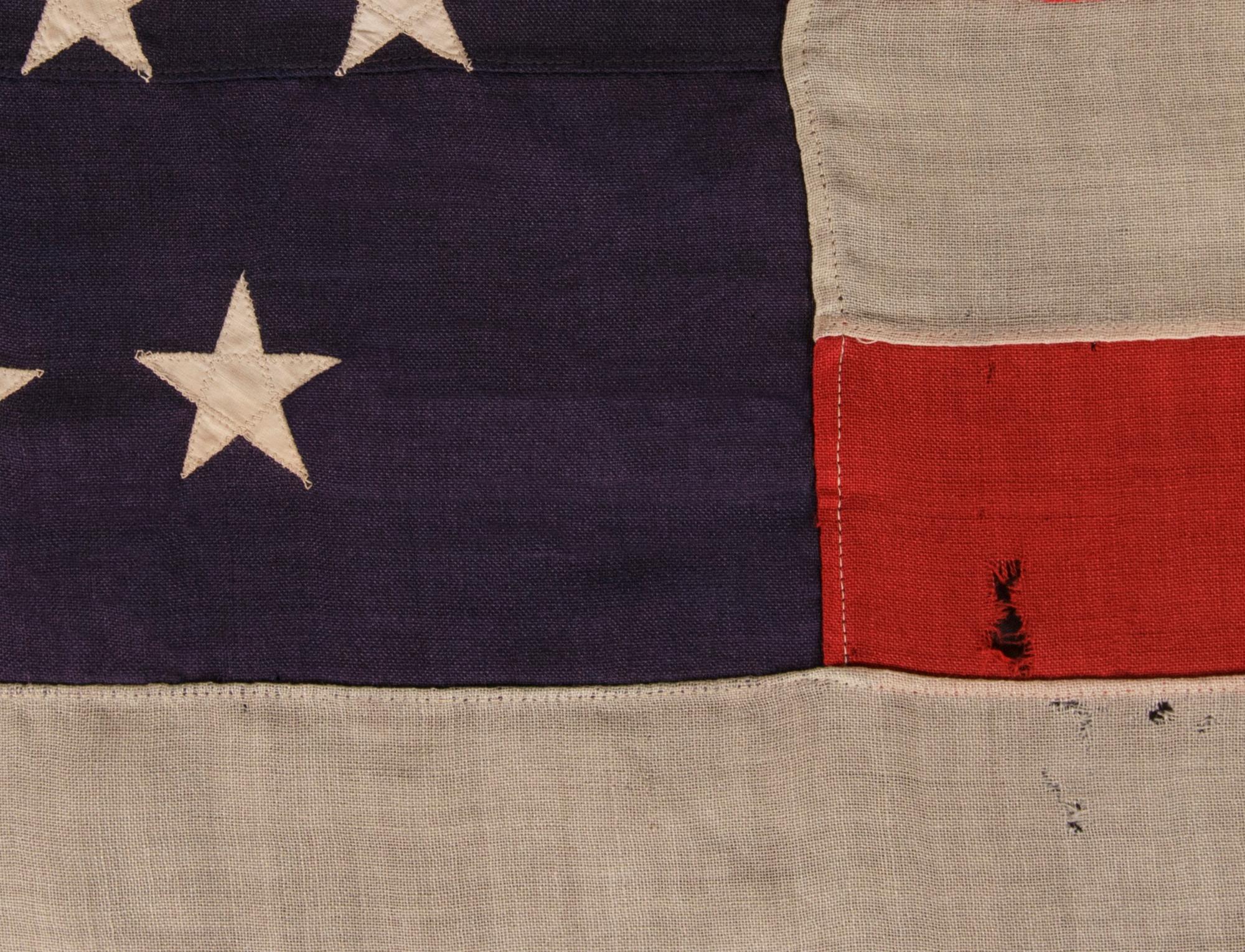 45 Star Antique American Flag, CA 1896-1908-Utah Statehood In Good Condition In York County, PA