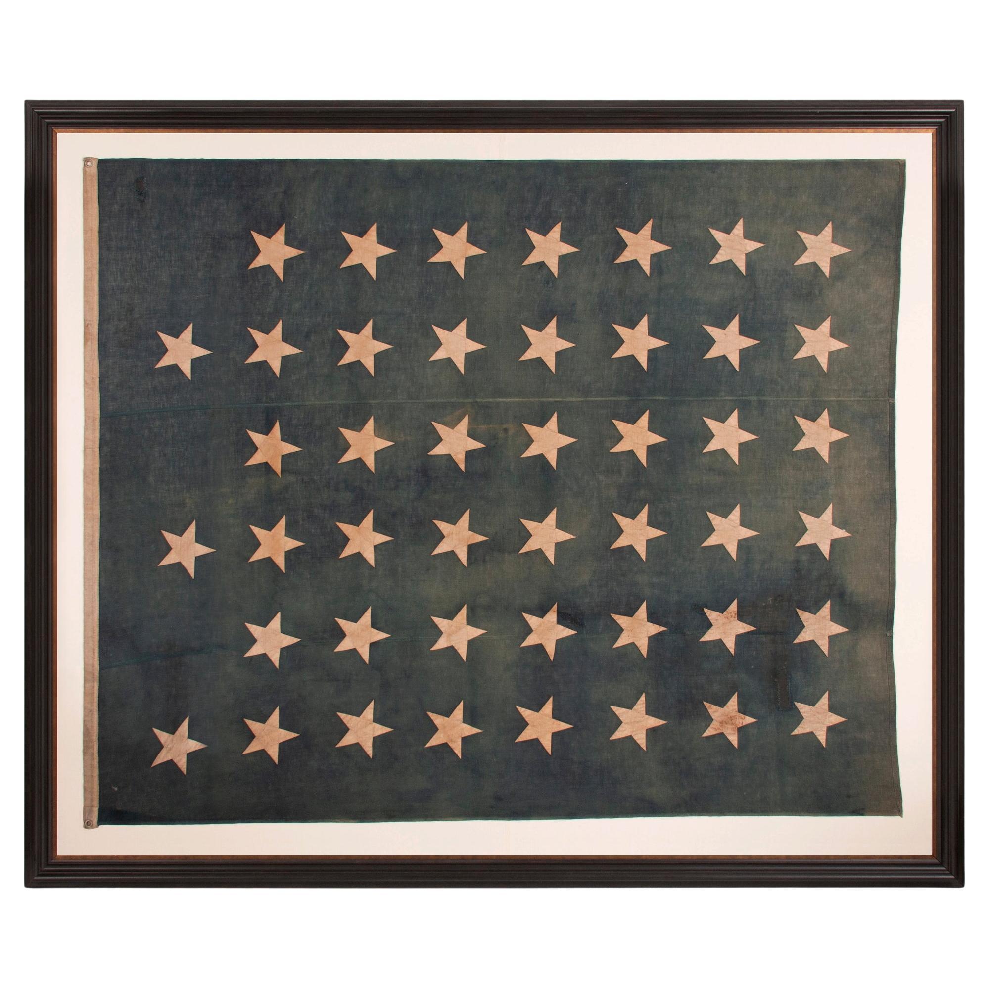 Gato naval americano antiguo de 45 estrellas, ca 1896-1908