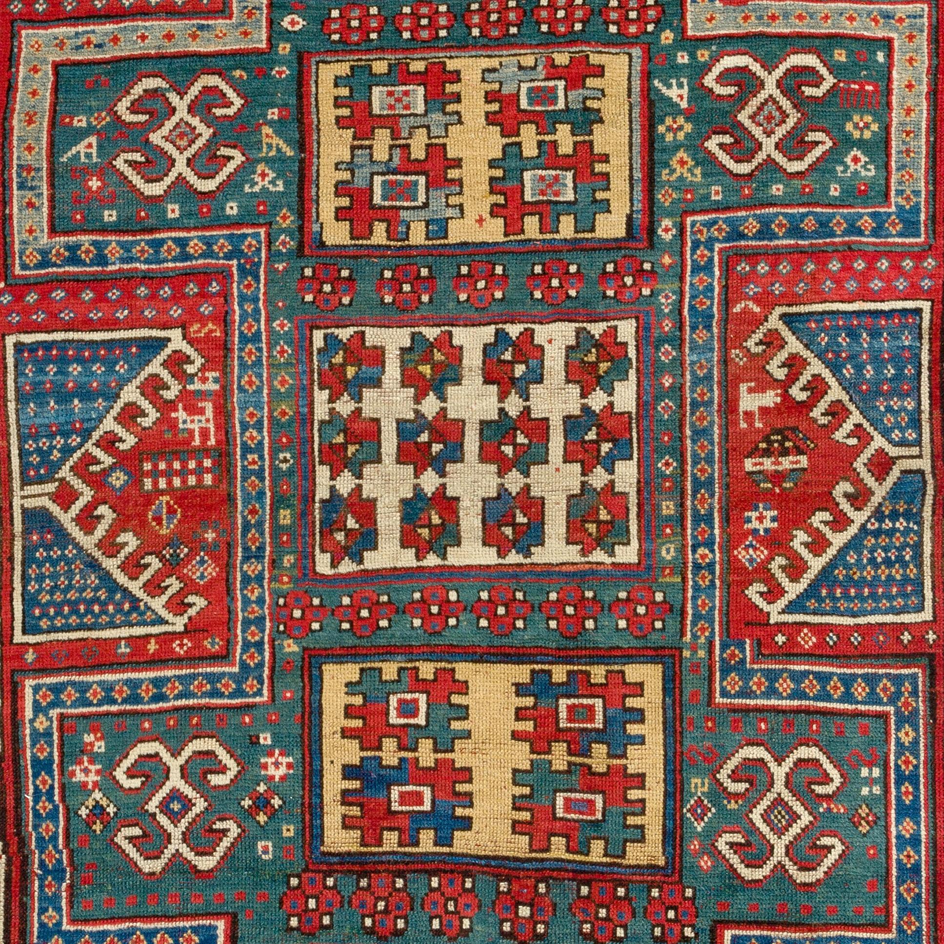 Caucasien Tapis du Caucase 4'5'' x 7', le meilleur d'un petit groupe de tapis Sewan Kazak en vente