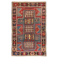 Tapis du Caucase 4'5'' x 7', le meilleur d'un petit groupe de tapis Sewan Kazak