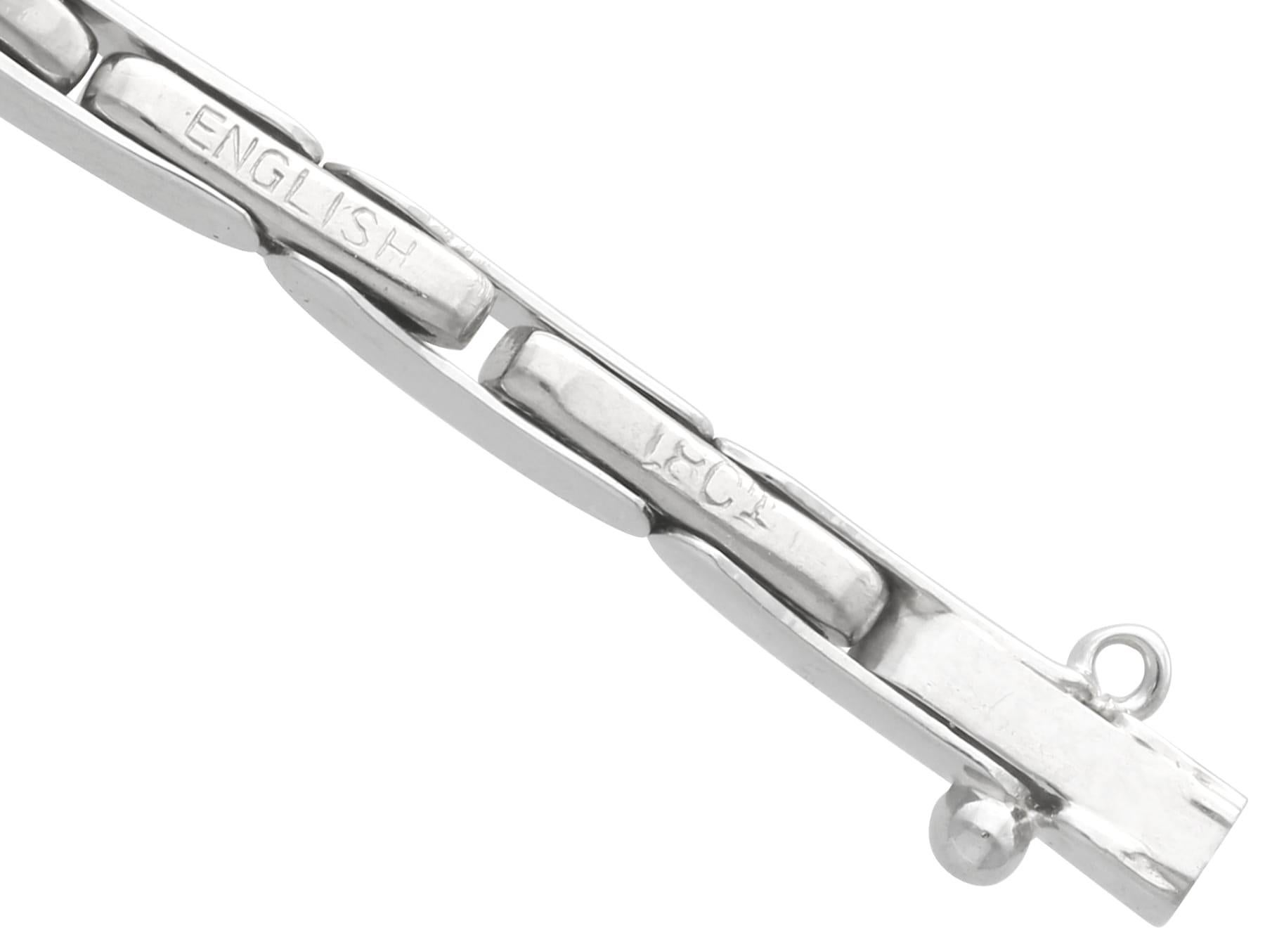 Bracelet en or blanc 18 carats avec améthyste de 4,50 carats et diamants de 2,70 carats, c. 1920 en vente 4