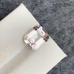 4.50 Carat Colorless Faceted Morganite Gem Available For Jewelry Making