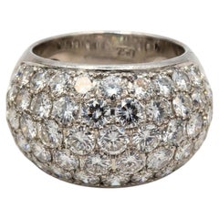 4,50-Karat-Diamant-Ring aus Platin in Kuppelform