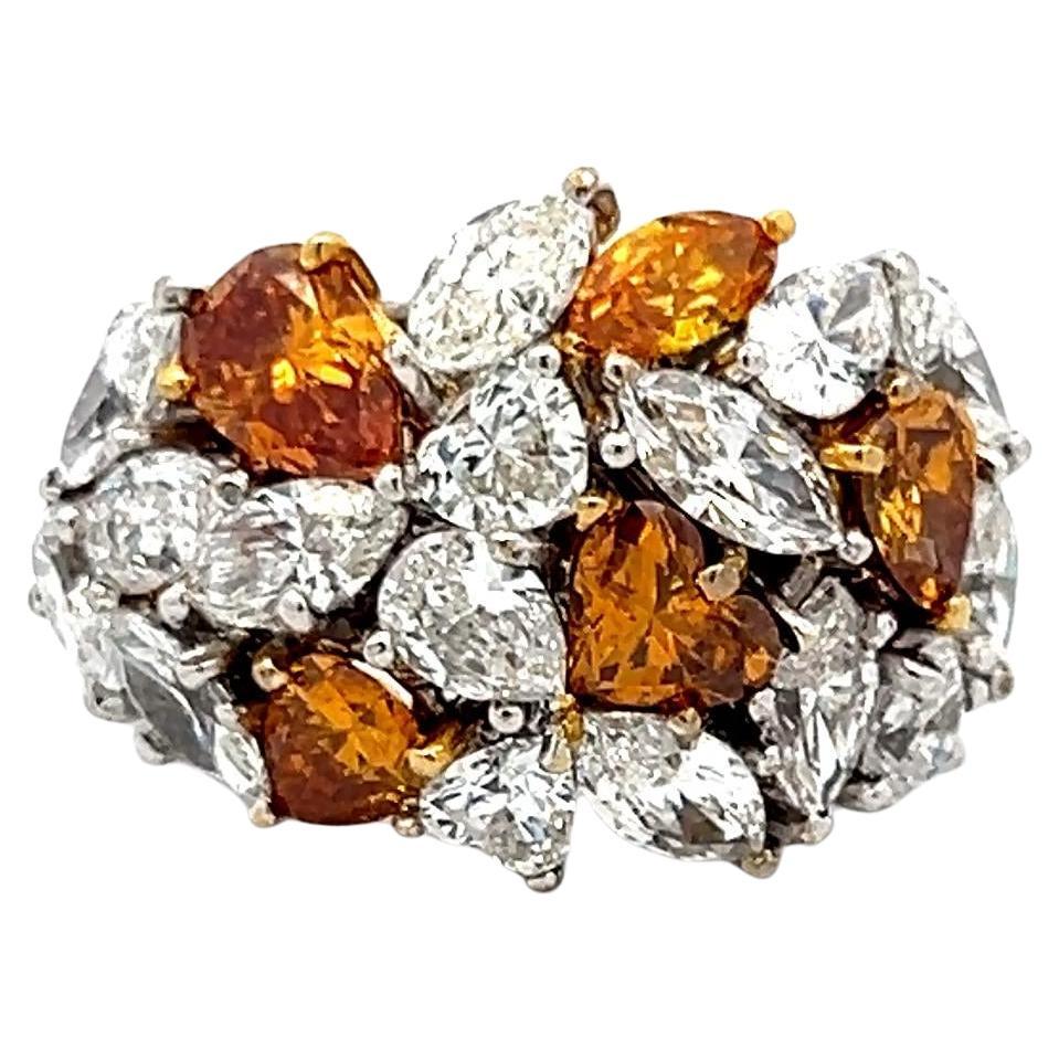 4.50 Carat G-FBOY VS Diamond 18 Karat White Gold Cocktail Ring For Sale