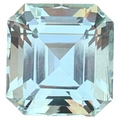 4.50 Karat Natürlicher loser Aquamarin Oktagon Form Edelstein