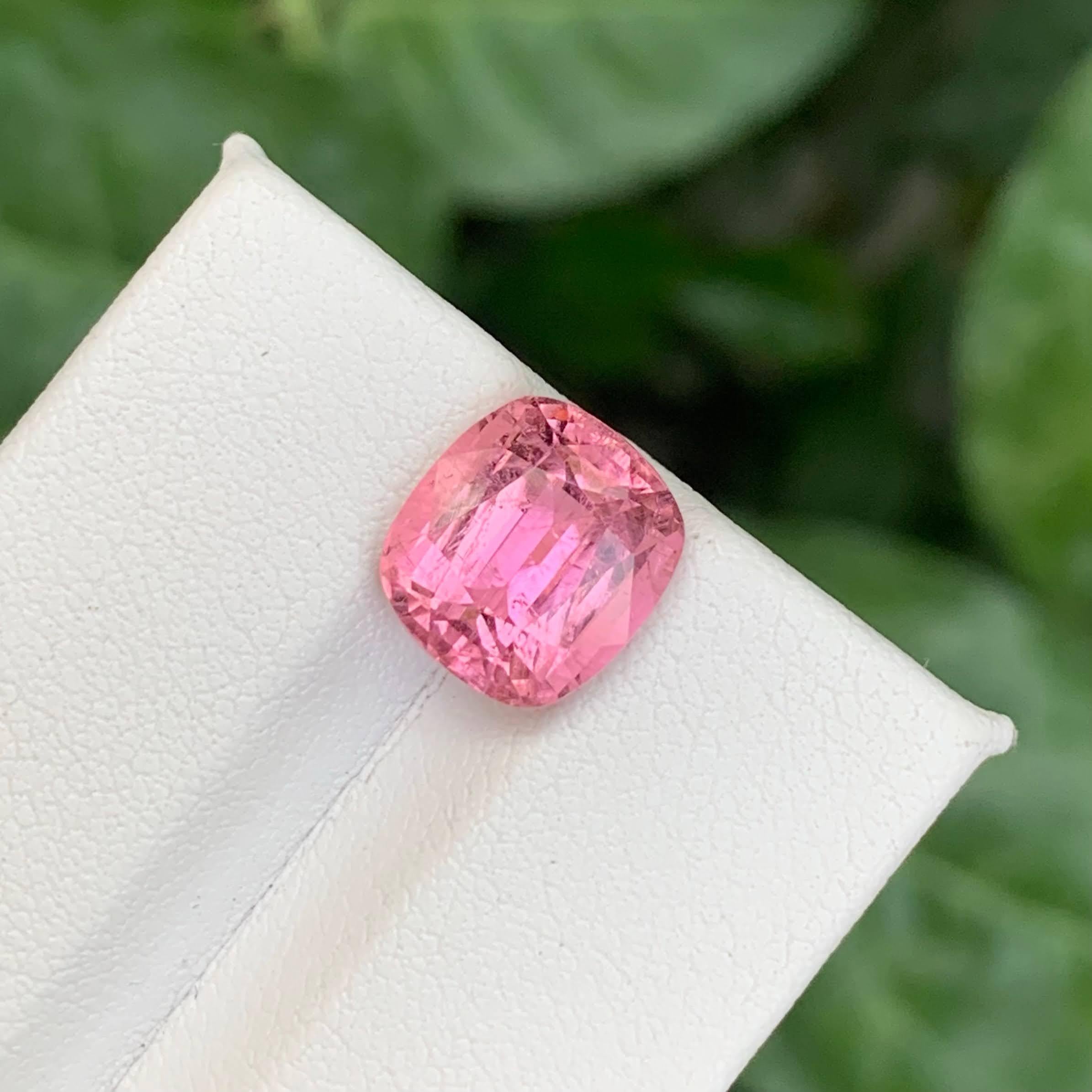 4.50 Carat Natural Loose Baby Pink Tourmaline Stone Cushion Cut Afghan Gemstone (pierre précieuse afghane) Neuf - En vente à Bangkok, TH