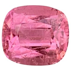 4.50 Carat Natural Loose Baby Pink Tourmaline Stone Cushion Cut Afghan Gemstone