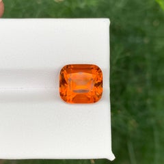 4.50 Carat Natural Loose Madeira Citrine Stone Cushion Cut Portuguese Gemstone