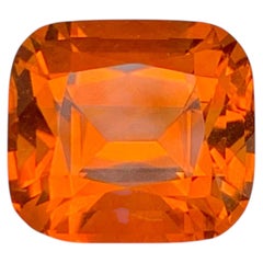 4.50 Carat Natural Loose Madeira Citrine Stone Cushion Cut Portuguese Gemstone