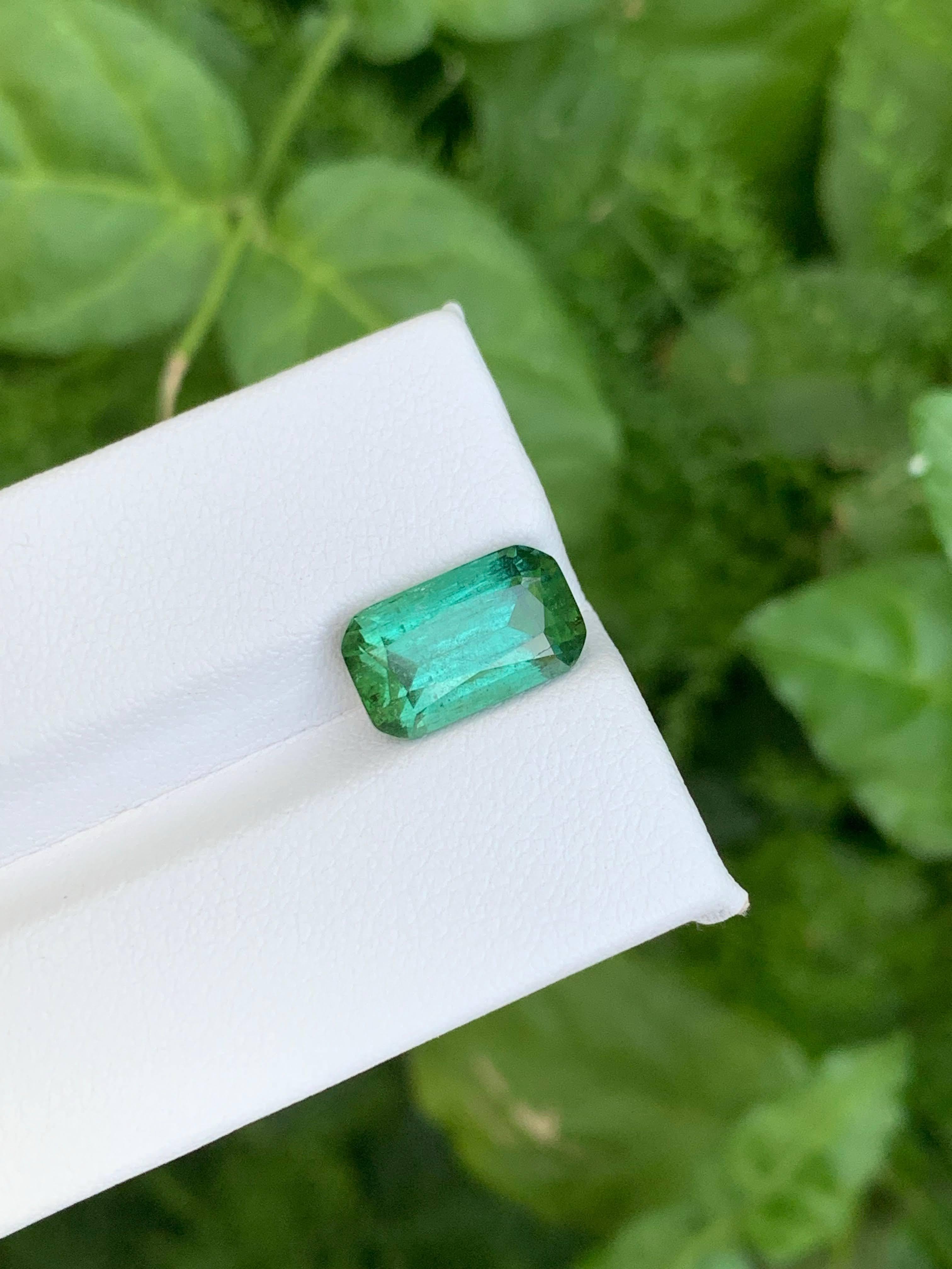 Taille coussin 4.50 Carat Natural Loose Mint Green Tourmaline Stone Cushion Cut Afghan Gemstone (pierre précieuse afghane) en vente