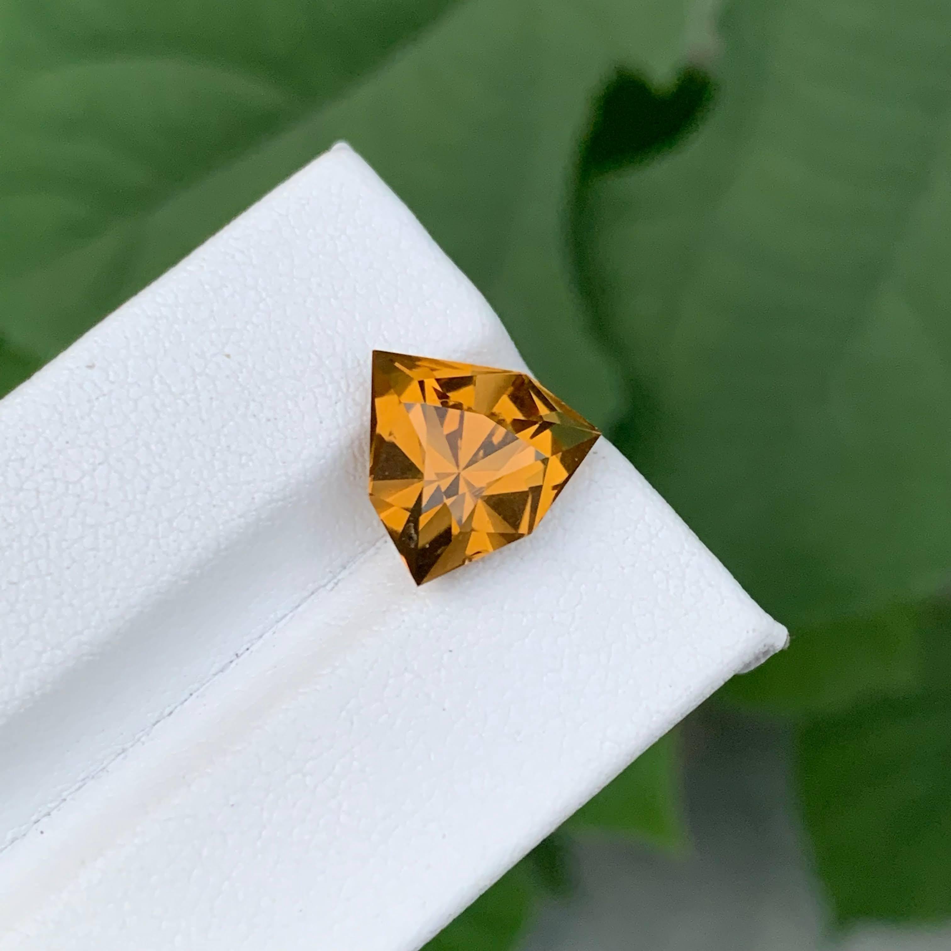 4,50 Quilates Natural Citrino Naranja Suelto Corte Trillón Piedra Preciosa Brasileña en venta 2