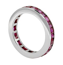 4.50 Carat Pink Sapphire Eternity Ring
