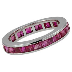 4.50 Carat Pink Sapphire Eternity Ring