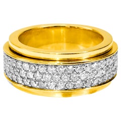 4.50 Carat VVS Diamond 18k Yellow Gold Engagement Band/Ring
