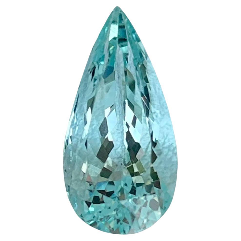 4.50 carats Blue Aquamarine Stone Pear Cut Natural African Gemstone