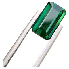 4.50 Carats Dark Green Loose Chrome Tourmaline Emerald Shape From Madagascar 