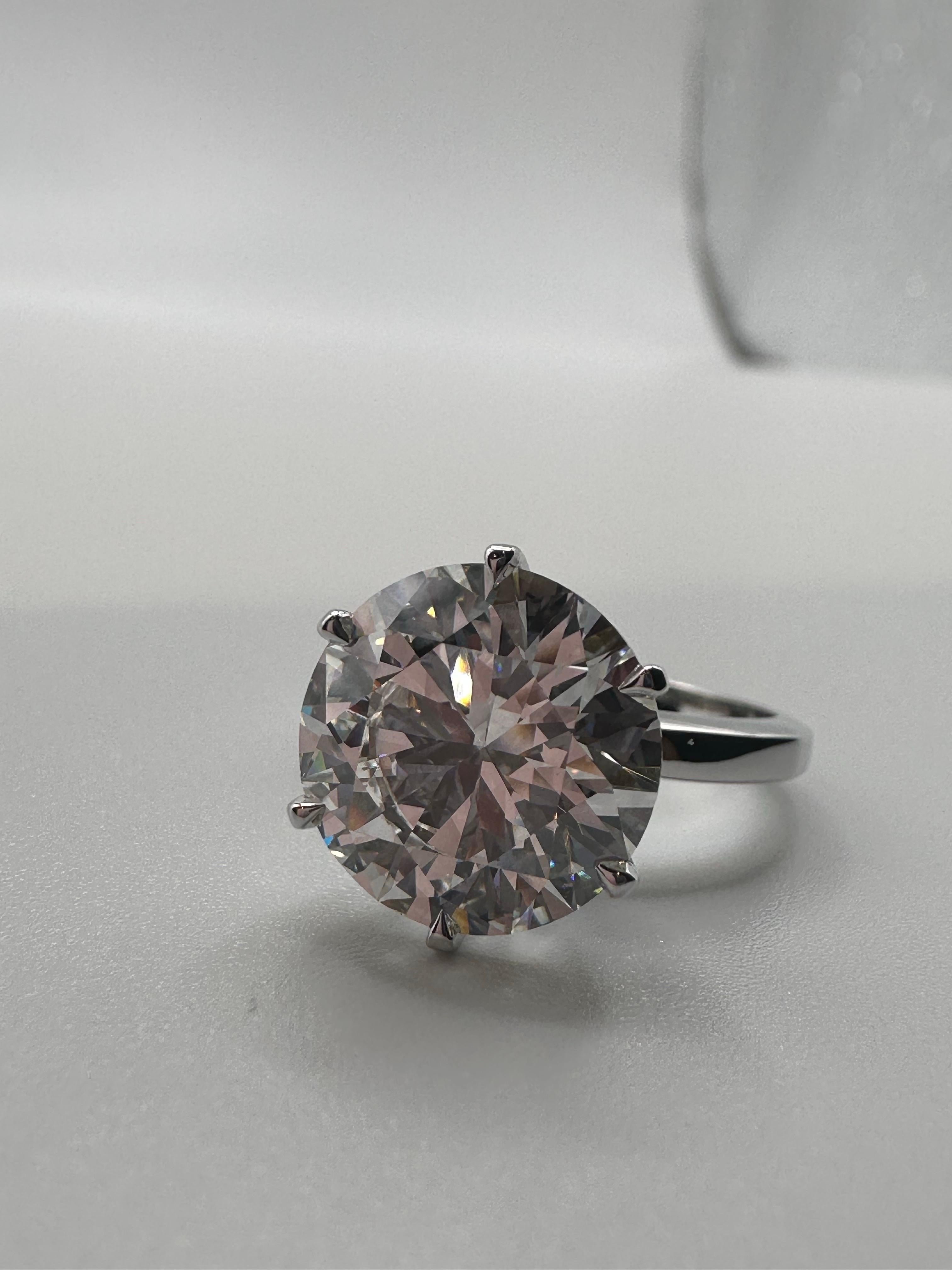 4.50 carats engagement diamonds ring minimal diamond ring fine quality GIA cert For Sale 5