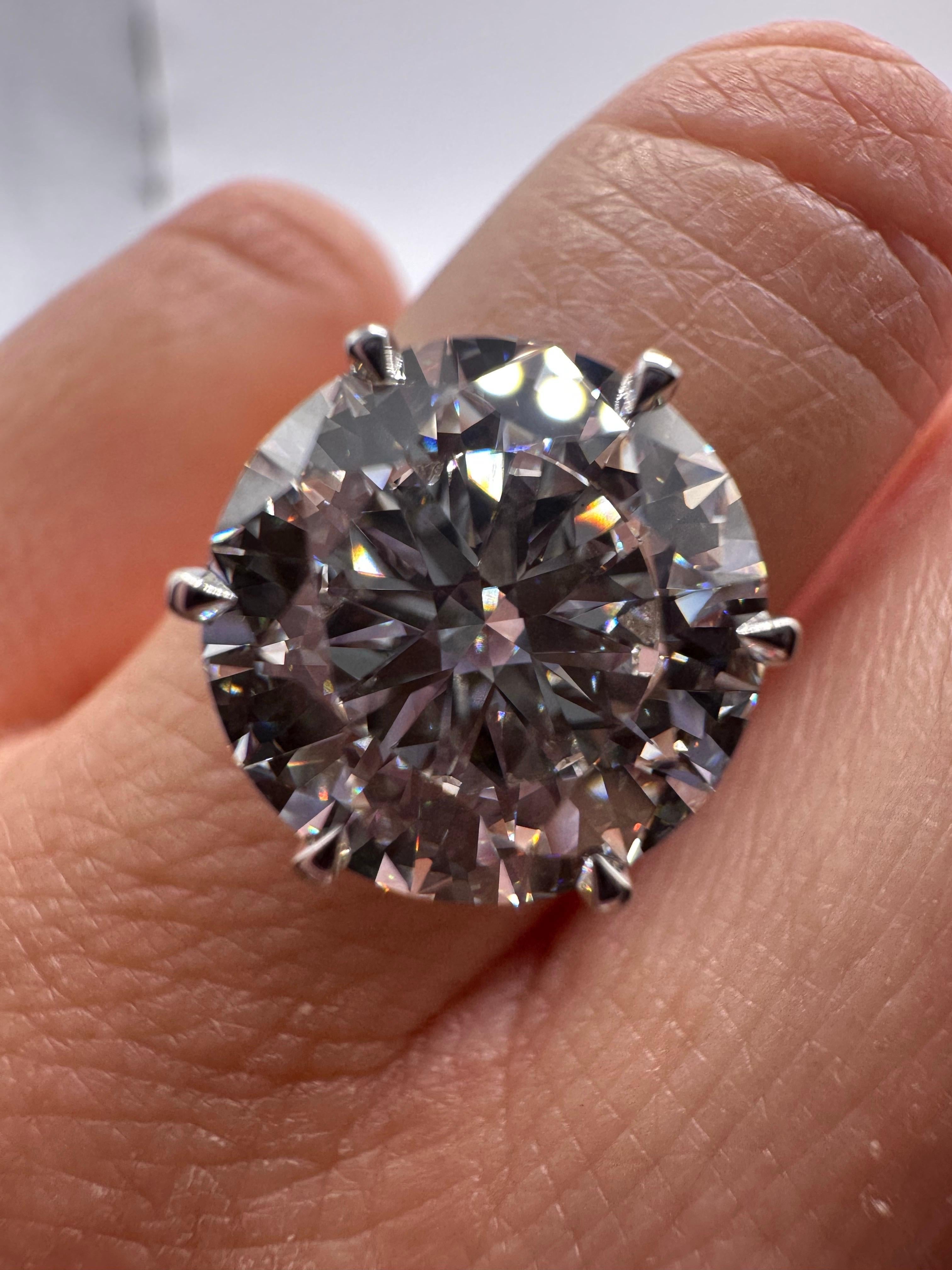 4.50 carats engagement diamonds ring minimal diamond ring fine quality GIA cert For Sale 6