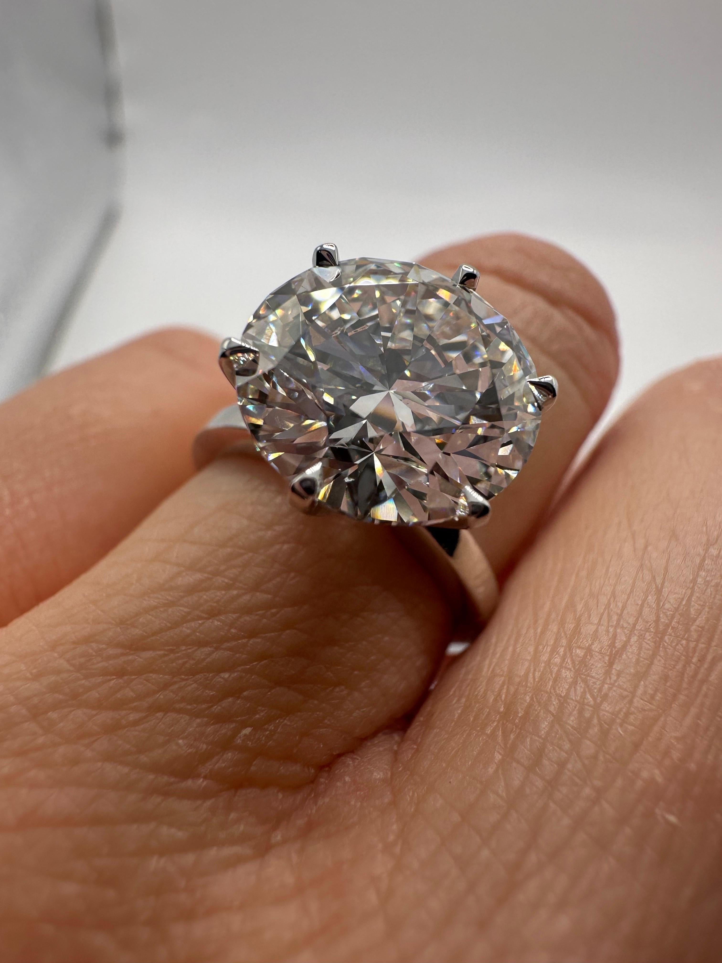 4.50 carats engagement diamonds ring minimal diamond ring fine quality GIA cert For Sale 8