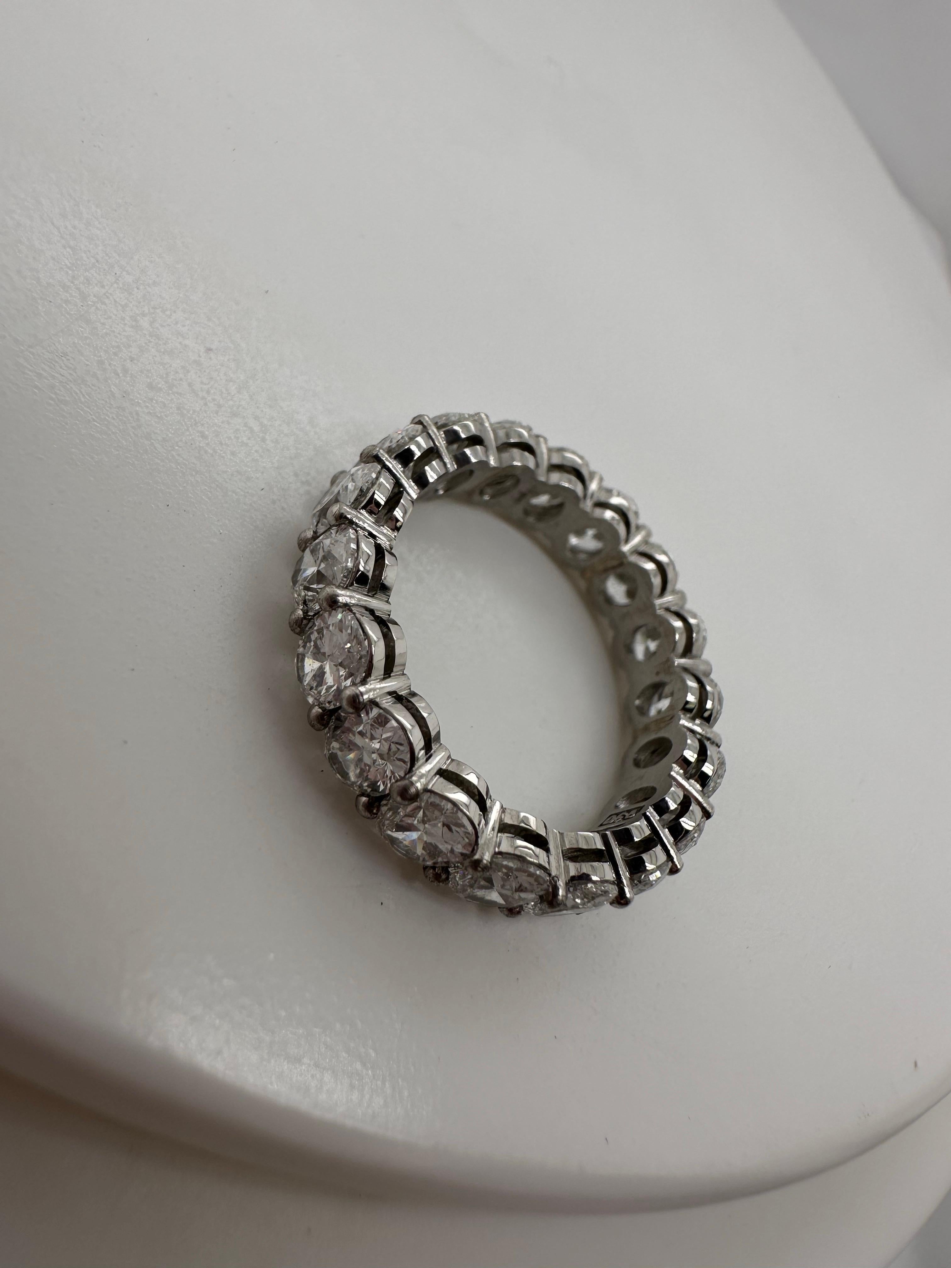 4.50 carats engagement diamonds ring minimal diamond ring fine quality GIA cert For Sale 11