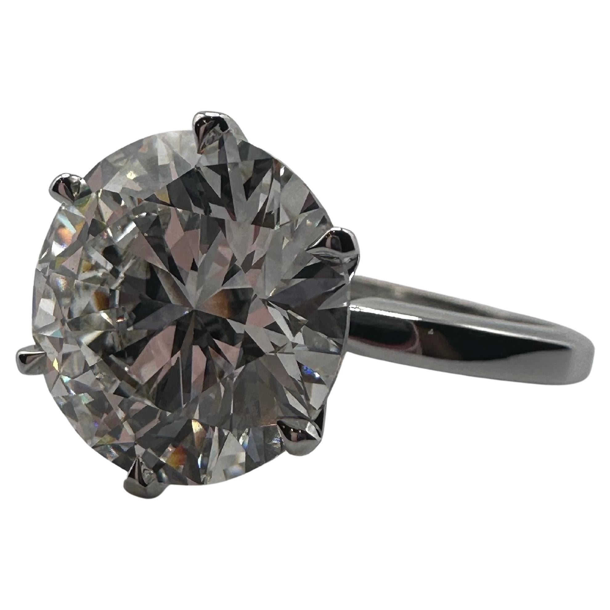 4.50 carats engagement diamonds ring minimal diamond ring fine quality GIA cert For Sale