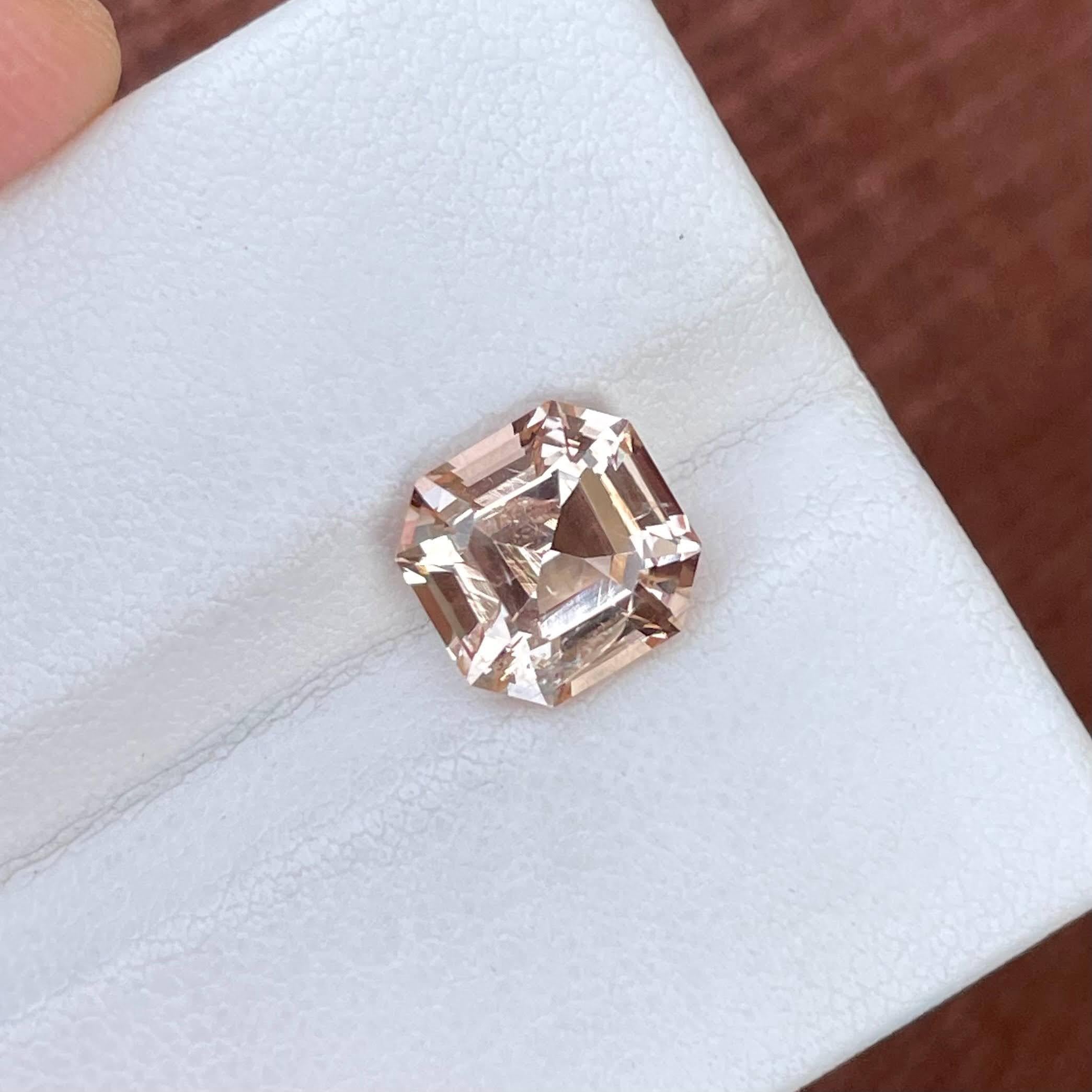 4.50 Carats Loose Imperial Topaz Stone Cushion Cut Natural Pakistani Gemstone In New Condition In Bangkok, TH