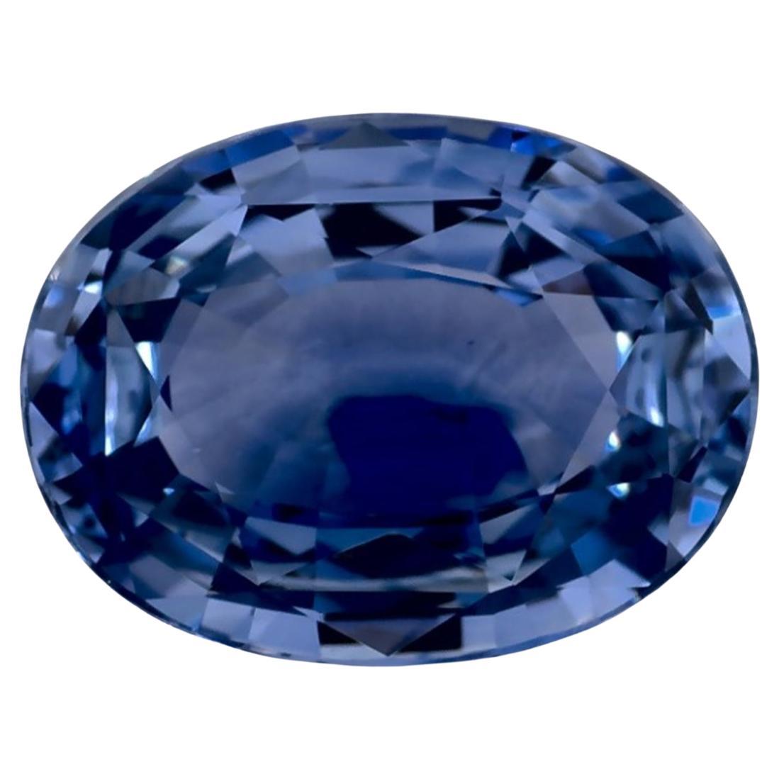 4.50 Ct Blue Sapphire Oval Loose Gemstone