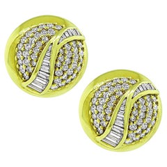 Pendientes de oro con diamantes de 4,50 ct