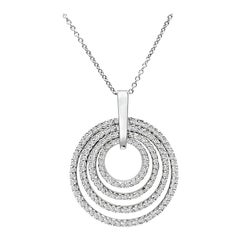 4,50ct Diamant-Gold-Anhänger-Halskette