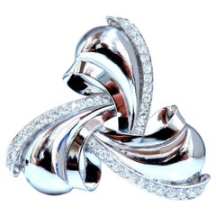 4.50ct Natural Diamonds Ninja Star Pin Platinum*
