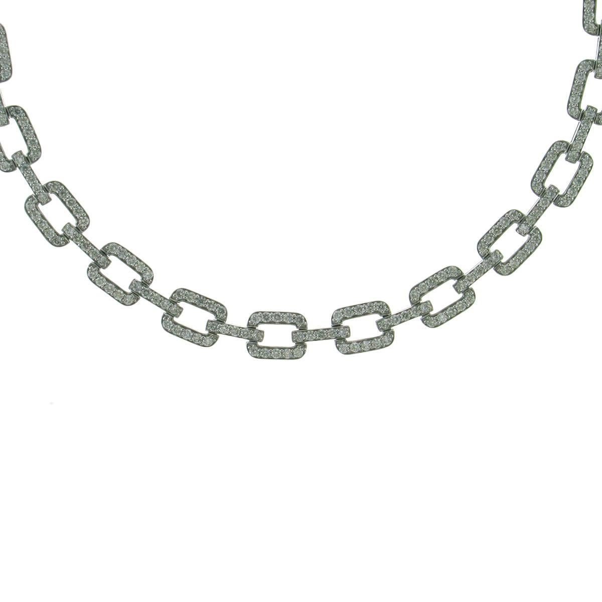 Moderno 4.50CT T.W. Diamonds Mine, collana a girocollo con maglie in miniatura, naturale e di terra. in vendita