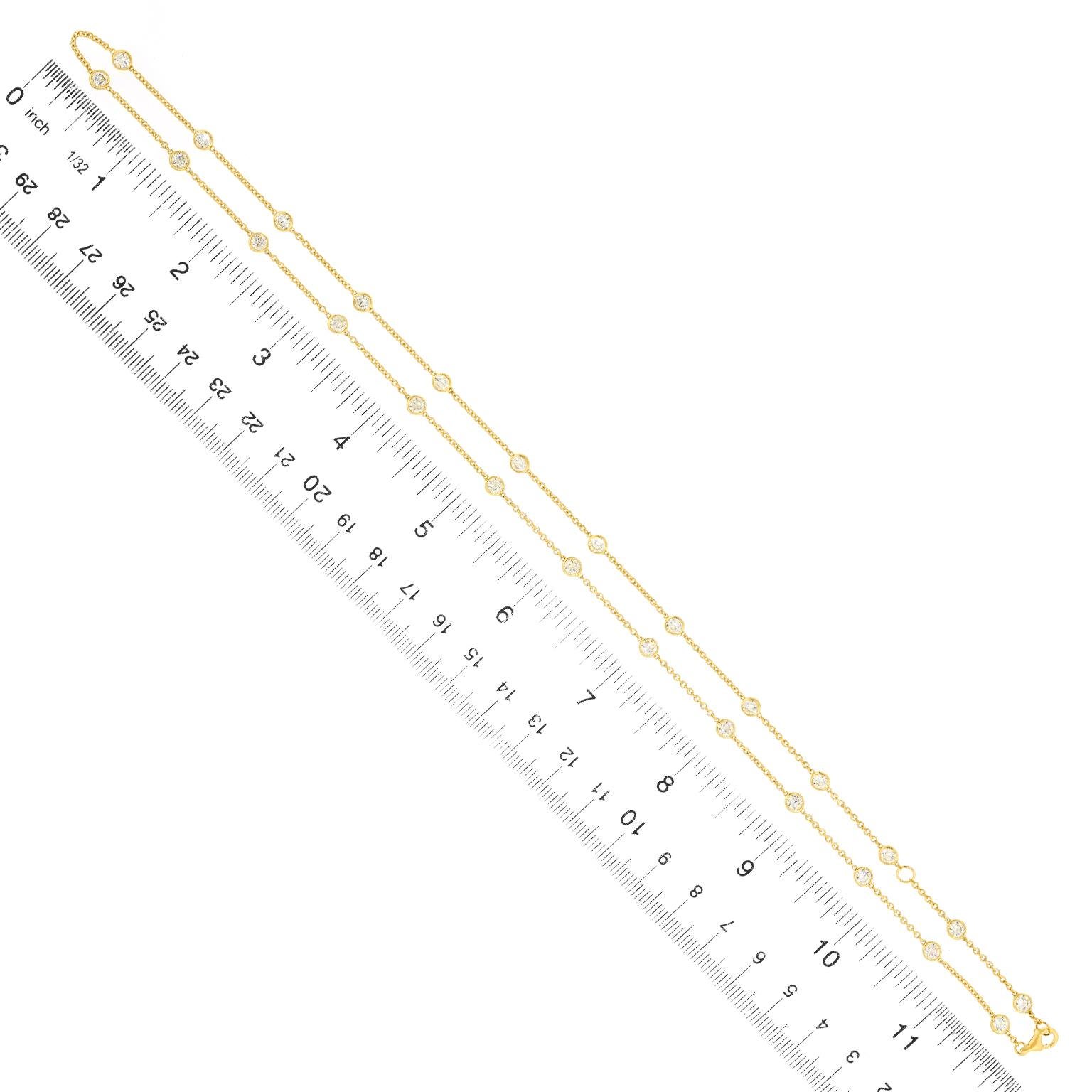 Collar Estación de Diamantes de 4,50 ctw en venta 1