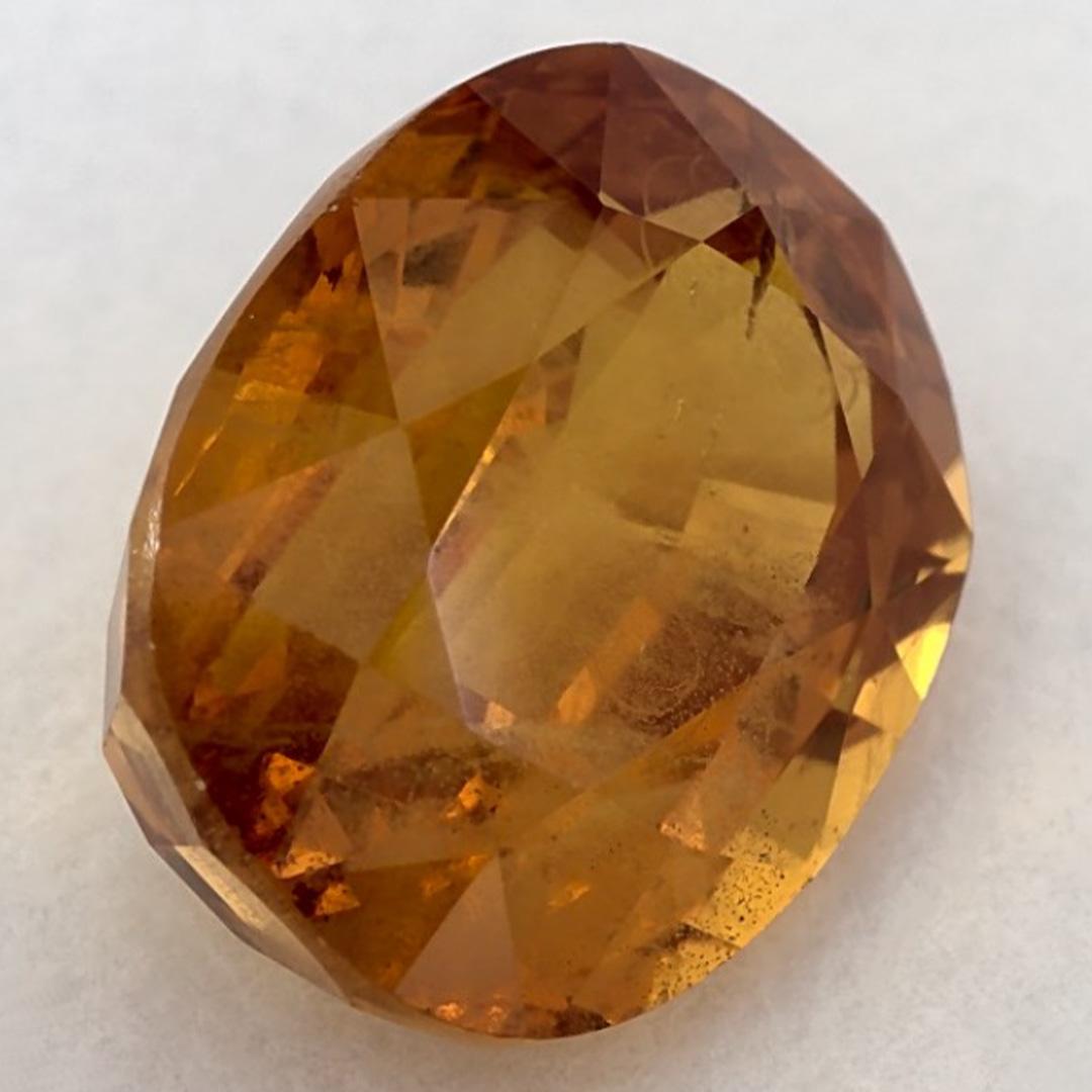 4.51 Ct Yellow Sapphire Oval Loose Gemstone (pierre précieuse en vrac) Neuf - En vente à Fort Lee, NJ