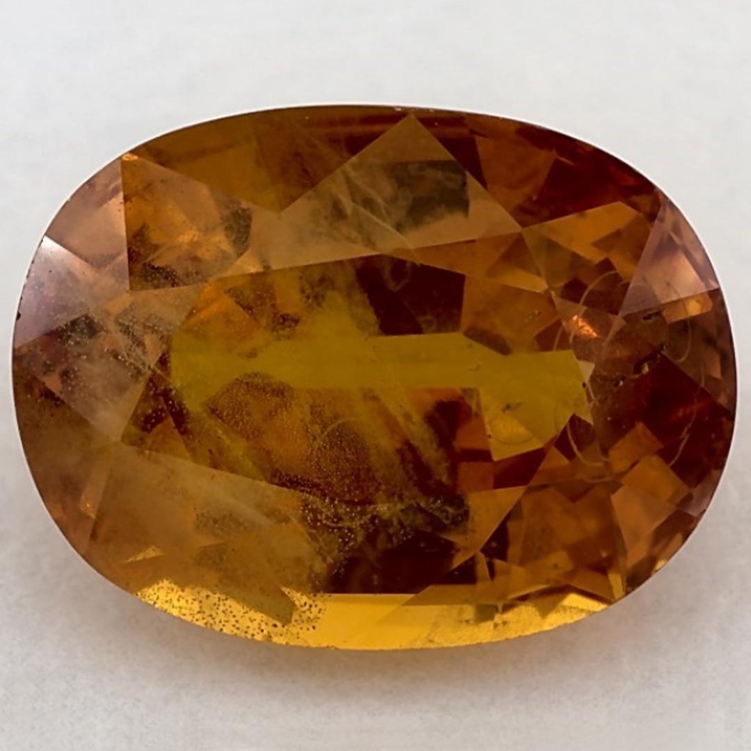 4.51 Ct Yellow Sapphire Oval Loose Gemstone (pierre précieuse en vrac)