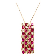 4.52 Carat Ruby Diamond Pendant