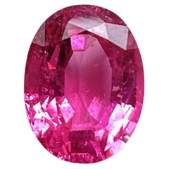 4.52 Carats Pink Tourmaline Oval Faceted Cut stone Top Quality Natural gemstone