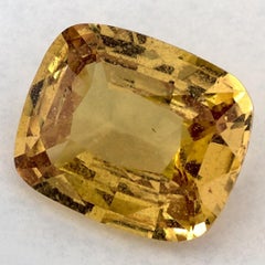 4.52 Ct Yellow Sapphire Cushion Loose Gemstone (pierre précieuse en vrac)