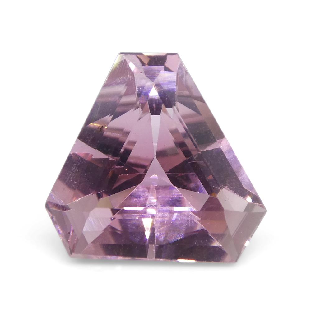 4.53ct Triangle Cut Corners Pink Tourmaline from Brazil In New Condition For Sale In Toronto, Ontario