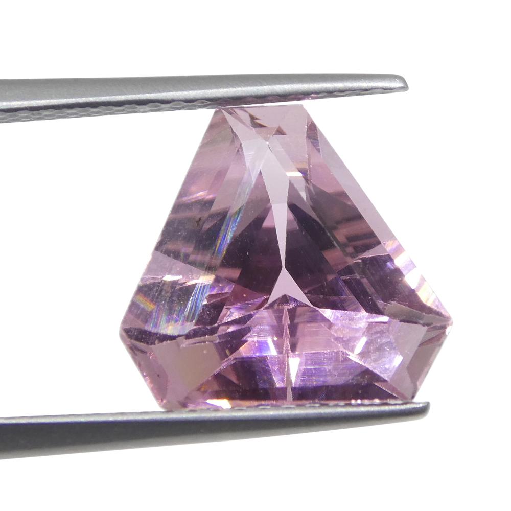 4.53ct Triangle Cut Corners Pink Tourmaline from Brazil For Sale 1