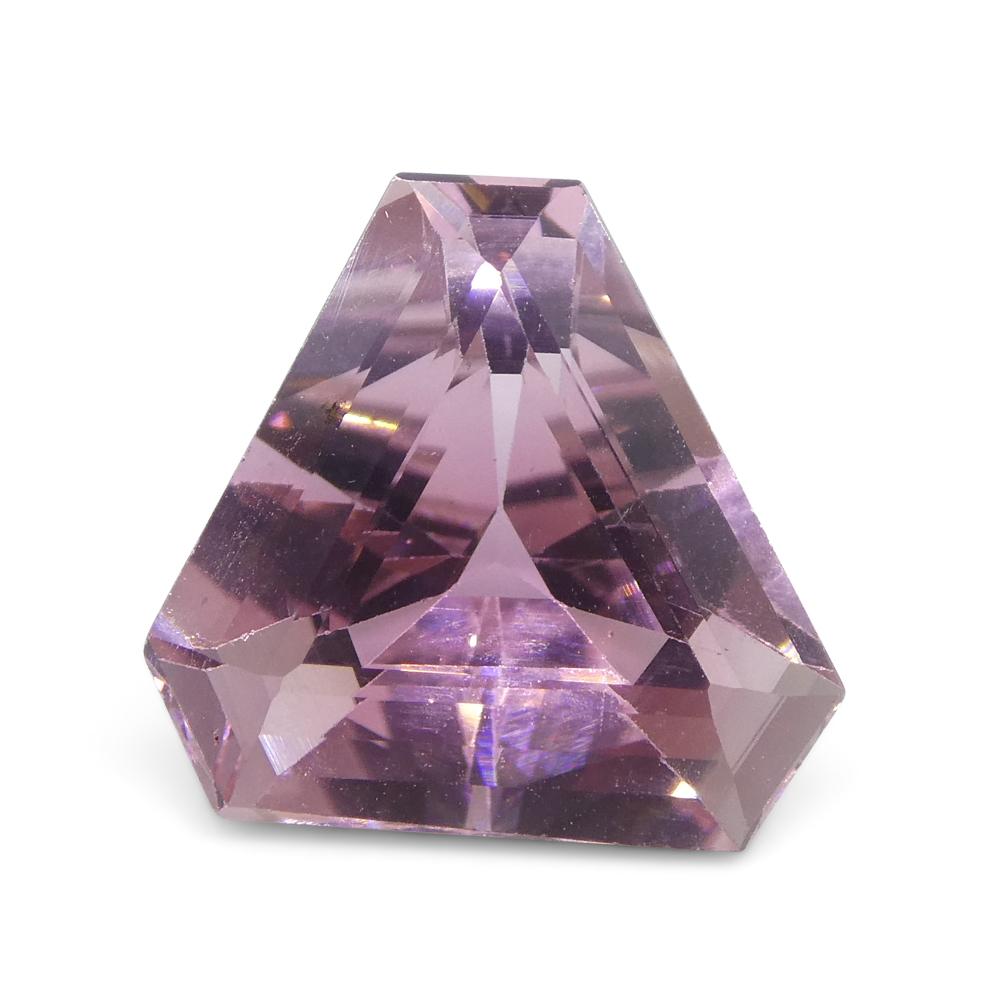 4.53ct Triangle Cut Corners Pink Tourmaline from Brazil For Sale 3
