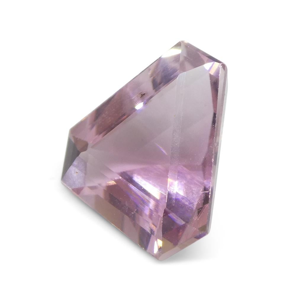 4.53ct Triangle Cut Corners Pink Tourmaline from Brazil For Sale 4
