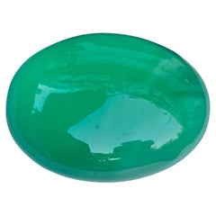 4.54 carats Green Agate Stone Oval Cut Natural Indian Gemstone (pierre précieuse indienne)