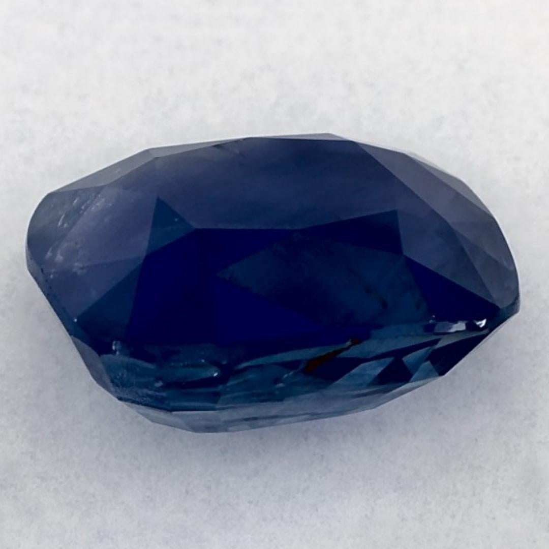 4.54 Ct Blue Sapphire Cushion Loose Gemstone In New Condition For Sale In Fort Lee, NJ
