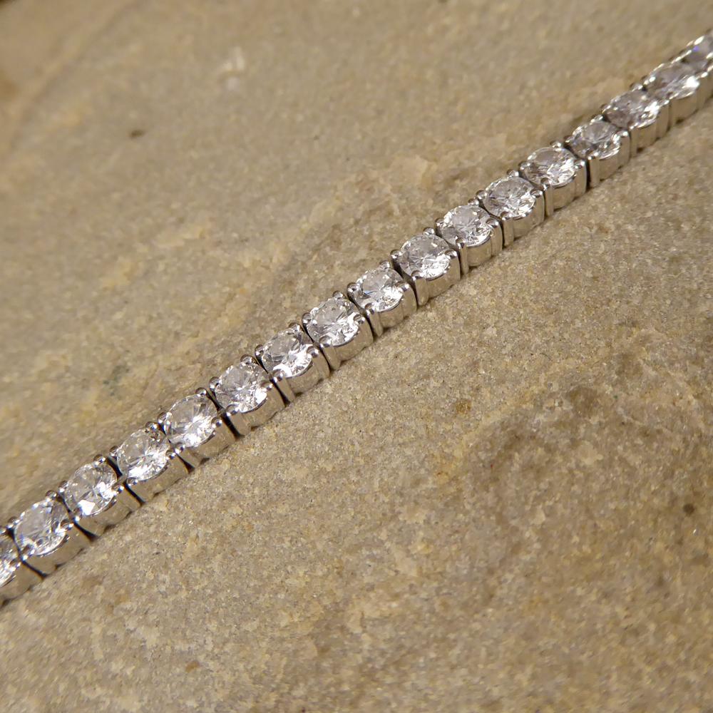 18ct white gold diamond tennis bracelet